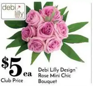 Pavilions Debi Lilly Design Rose Mini Chic Bouquet offer