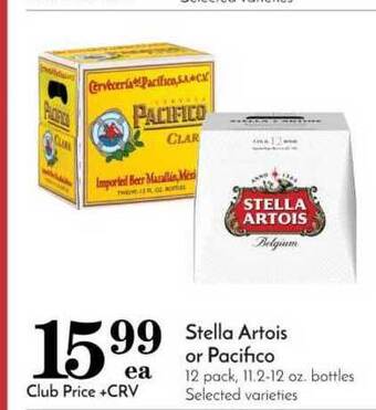 Pavilions Stella Artois Or Pacifico offer