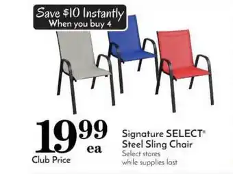 Pavilions Signature Select Steel Sling Chair offer