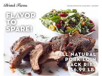 Bristol Farms All Natural Pork Loin Back Ribs offer