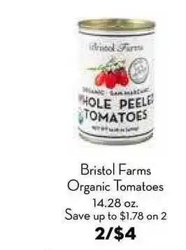 Bristol Farms Organic Tomatoes offer