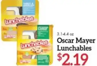 Martin's Oscar Mayer Lunchables 3.1-4.4 oz offer