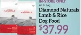 Martin's Diamond Naturals Lamb & Rice Dog Food offer