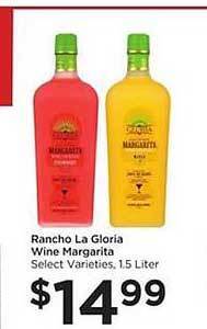 Food 4 Less Rancho La Gloria Wine Margarita offer