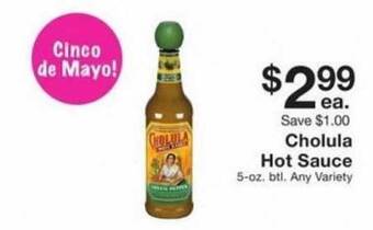Fairway Store Market Cholula Hot Sauce offer