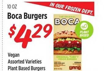 Rouses Boca Burgers offer