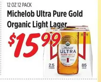 Rouses Michelob Ultra Pure Gold Organic Light Lager offer