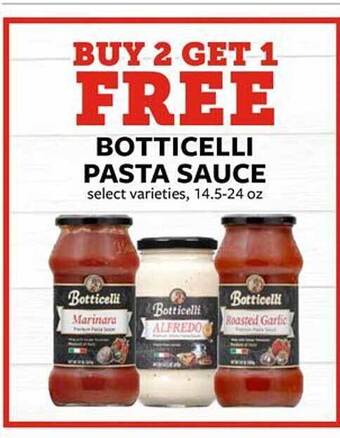 Fareway Botticelli Pasta Sauce offer