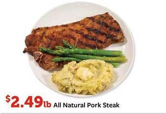 Fareway All Natural Pork Steak offer