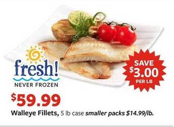 Fareway Walleye Fillets offer