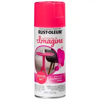 Theisen's Rust-oleum 11 ounce neon pink spray paint offer