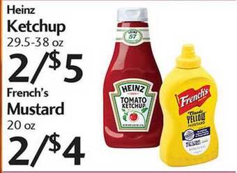 Sunset Foods Heinz Ketchup , French's Mustard offer