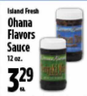 Island Fresh Ohana Flavors Sauce