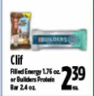 KTA Super Stores Clif Filled Energy Or Builders Protein Bar offer