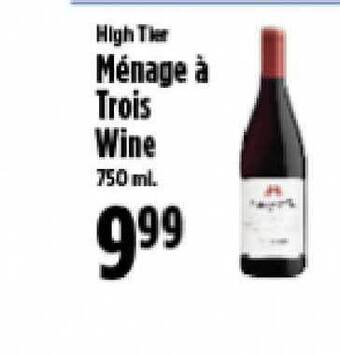 KTA Super Stores Menage A Trois Wine offer