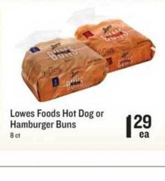 Lowes Foods Lowes Foods Hot Dog Or Hamburger Buns offer