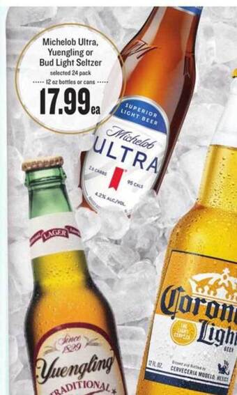 Lowes Foods Michelob Ultra , Yuengling Or Bud Light Seltzer offer