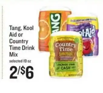 Lowes Foods Tang , Kool Aid Or Country Time Drink Mix offer