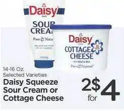 Edwards Food Giant Daisy Squeeze Sour Cream Or Cottage Cheese offer