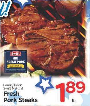 Edwards Food Giant Fresh Pork Steaks offer