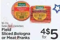 Edwards Food Giant Field Sliced Bologna Or Meat Franks offer