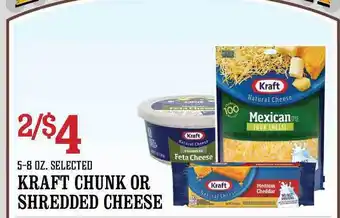 The Markets Kraft Chunk Or Shredded Cheese offer