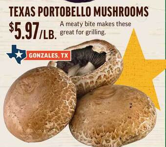Central Market Texas Portobello Mushrooms offer