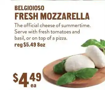 New Seasons Market Belgioioso Fresh Mozzarella offer