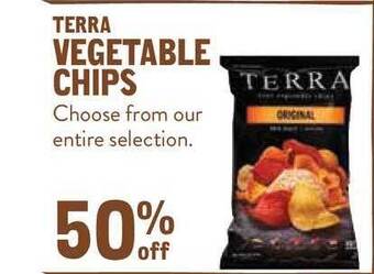 New Seasons Market Terra Vegetable Chips offer