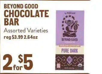 New Seasons Market Beyond Good Chocolate Bar offer