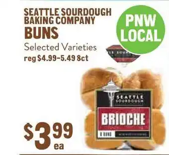 New Seasons Market Seattle Sourdough Baking Company Buns offer