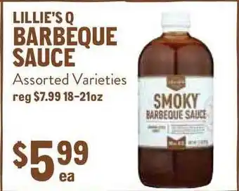 New Seasons Market Lillie's Q Barbeque Sauce offer