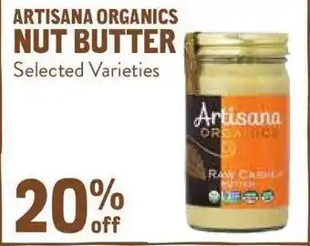 New Seasons Market Artisana Organics Nut Butter offer