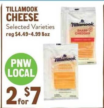 New Seasons Market Tillamook Cheese offer