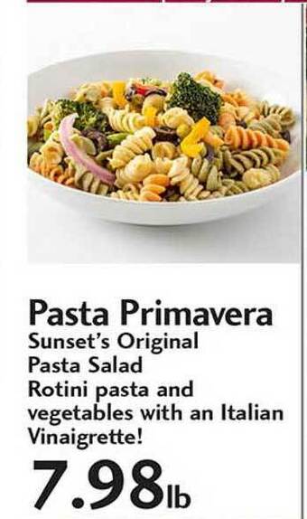 Sunset Foods Pasta Primavera offer