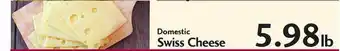 Sunset Foods Domestic Swiss Cheese offer