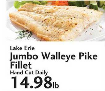 Sunset Foods Lake Erie Jumbo Walleye Pike Fillet offer