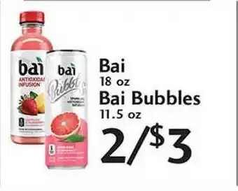 Sunset Foods Bai 18 Oz Bai Bubbles offer