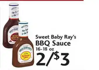 Sunset Foods Sweet Baby Ray's Bbq Sauce offer