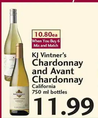 Sunset Foods KJ Vintner's Chardonnay And Avant Chardonnay offer