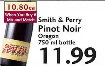 Sunset Foods Smith & Perry Pinot Noir offer
