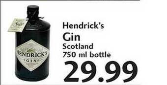 Sunset Foods Hendrick's Gin offer