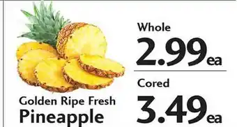 Sunset Foods Golden Ripe Fresh Pineapple offer
