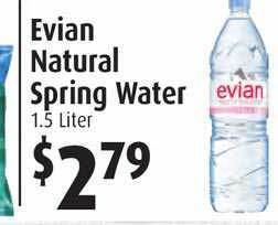 Evian Natural Spring Water