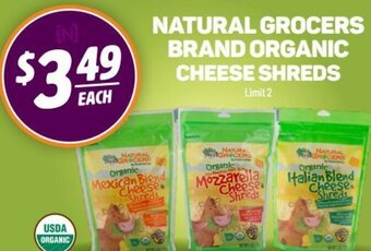 Natural Grocers Natural Grocers Brand Organic Cheese Shreds offer