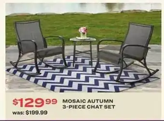 Academy Mosaic Autumn 3-piced Chat Set offer