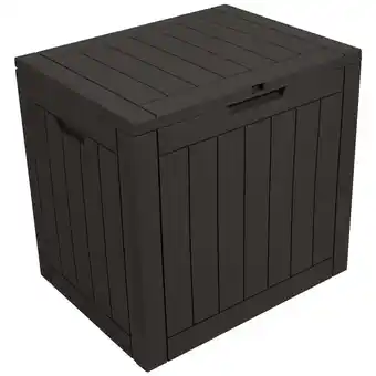 Walmart Stout Stuff 31 Gallons Square Plastic Deck Box, Brown offer
