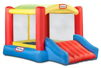 Walmart Little Tikes Shady Jump 'n Slide 9'x12' Inflatable Bounce House with Blower and Shade Canopy, Fits Up To 3 Kids, Multicolor, offer