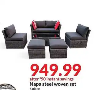 Hy-Vee Napa Steel Woven Set offer