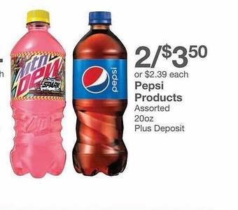 Kinney Drugs Pepsi Products offer